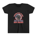 Youth Tee - "Celebrating the Few, the Proud" And the USA! Happy Birthday! (Patriotic Kids T-Shirt)