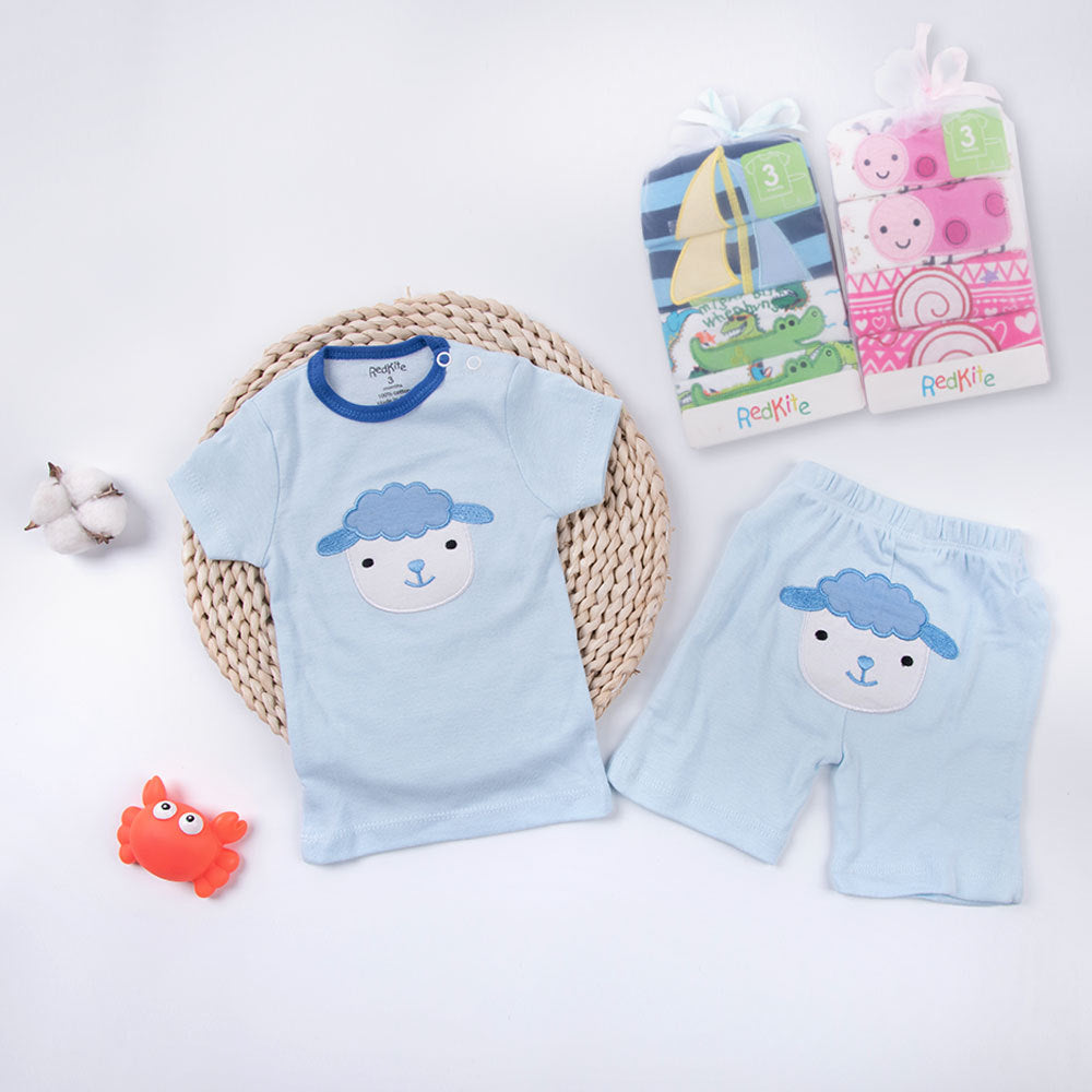 Redkite Baby Cotton Cartoon Short Sleeve Set
