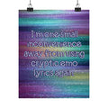 Bespattered Facade "Cryptic Emo Lyrics" Rainbow Giclée Archival Matte Paper Prints