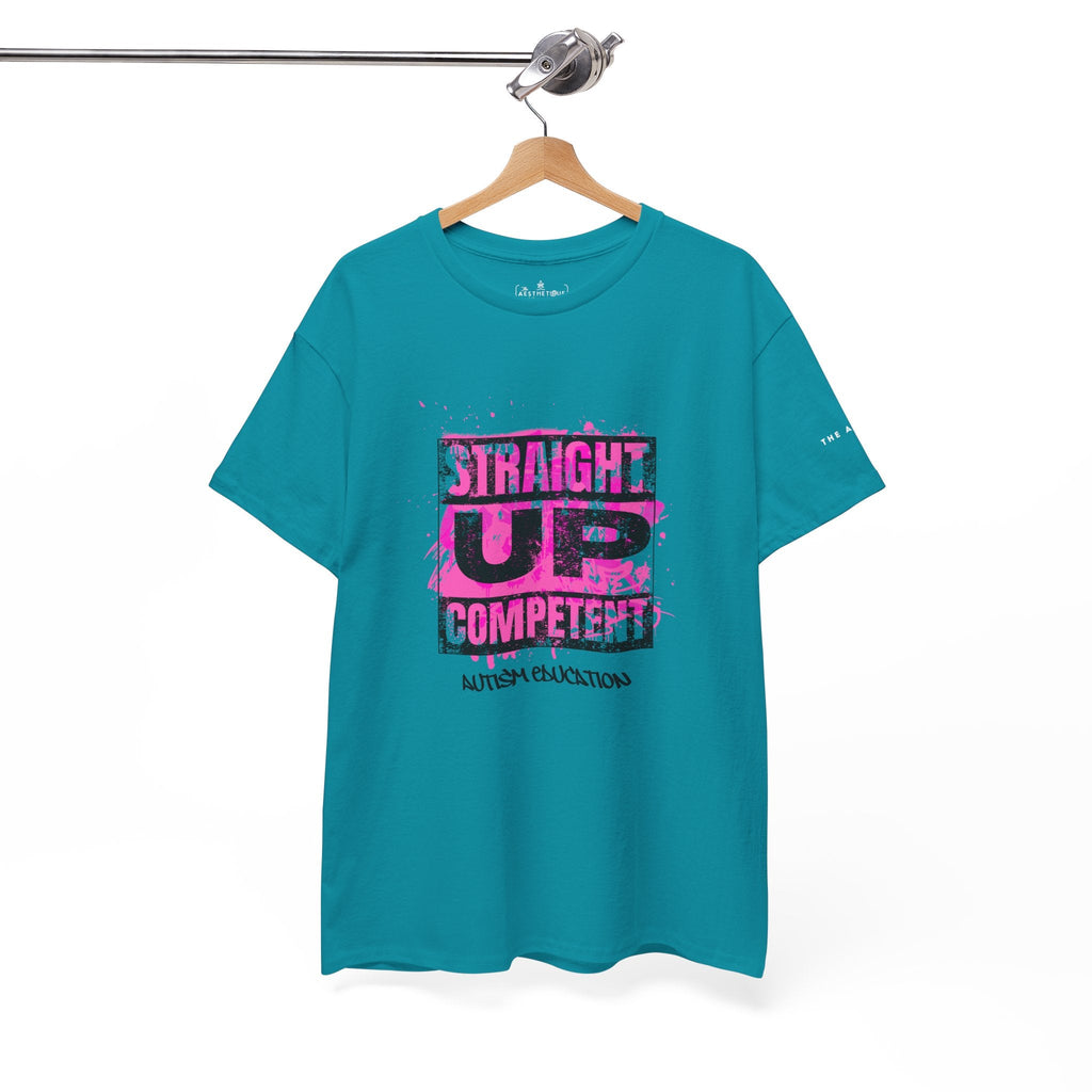 Straight Up Competent Autism Education - Adult Unisex Cotton Tee