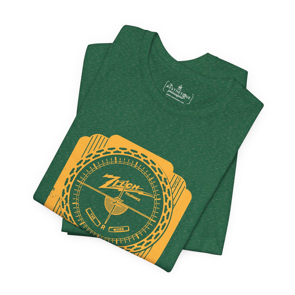 Zilch Tolerance for the R Word - Adult Unisex Jersey Short Sleeve Tee