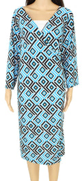 INC Womens Plus Ruched Printed Sheath Dress, 1X