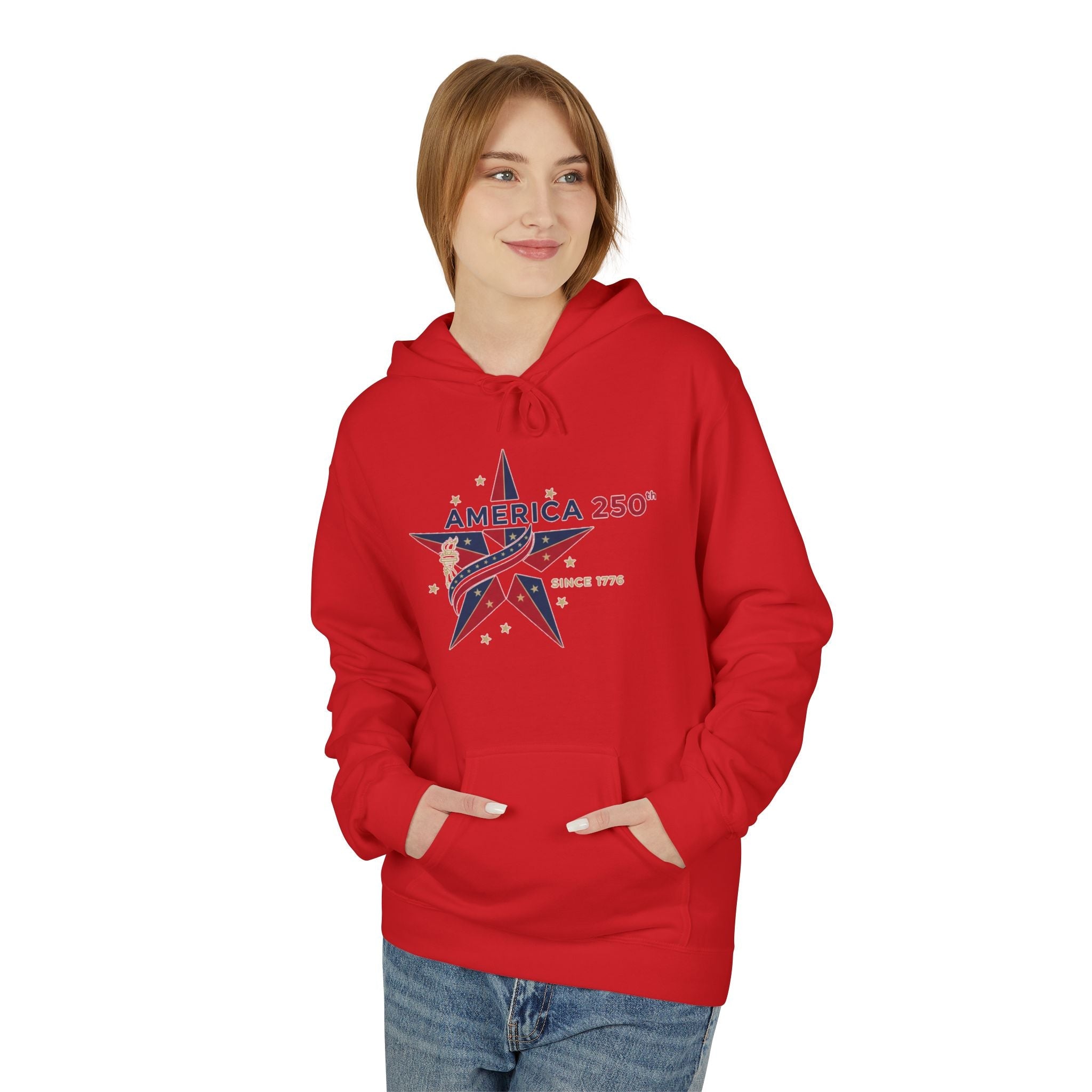 America Star 250 – USA Flag Patriotic Celebration Pullover