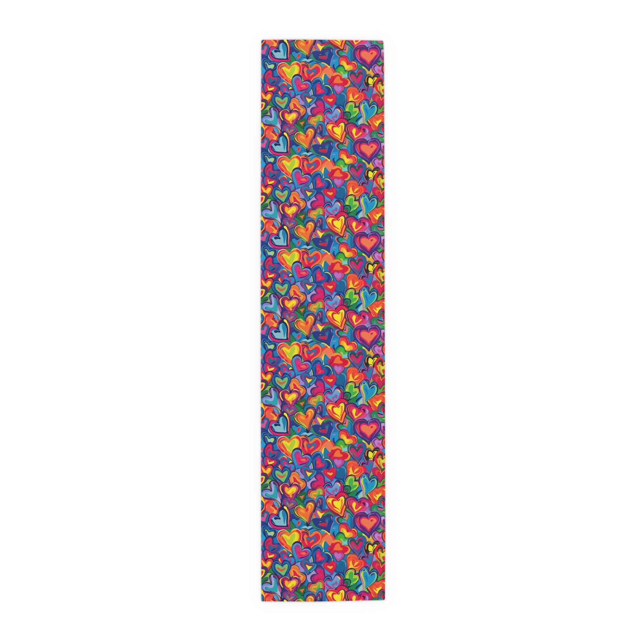 Bespattered Facade Rainbow Hearts Table Runner (2 sizes)
