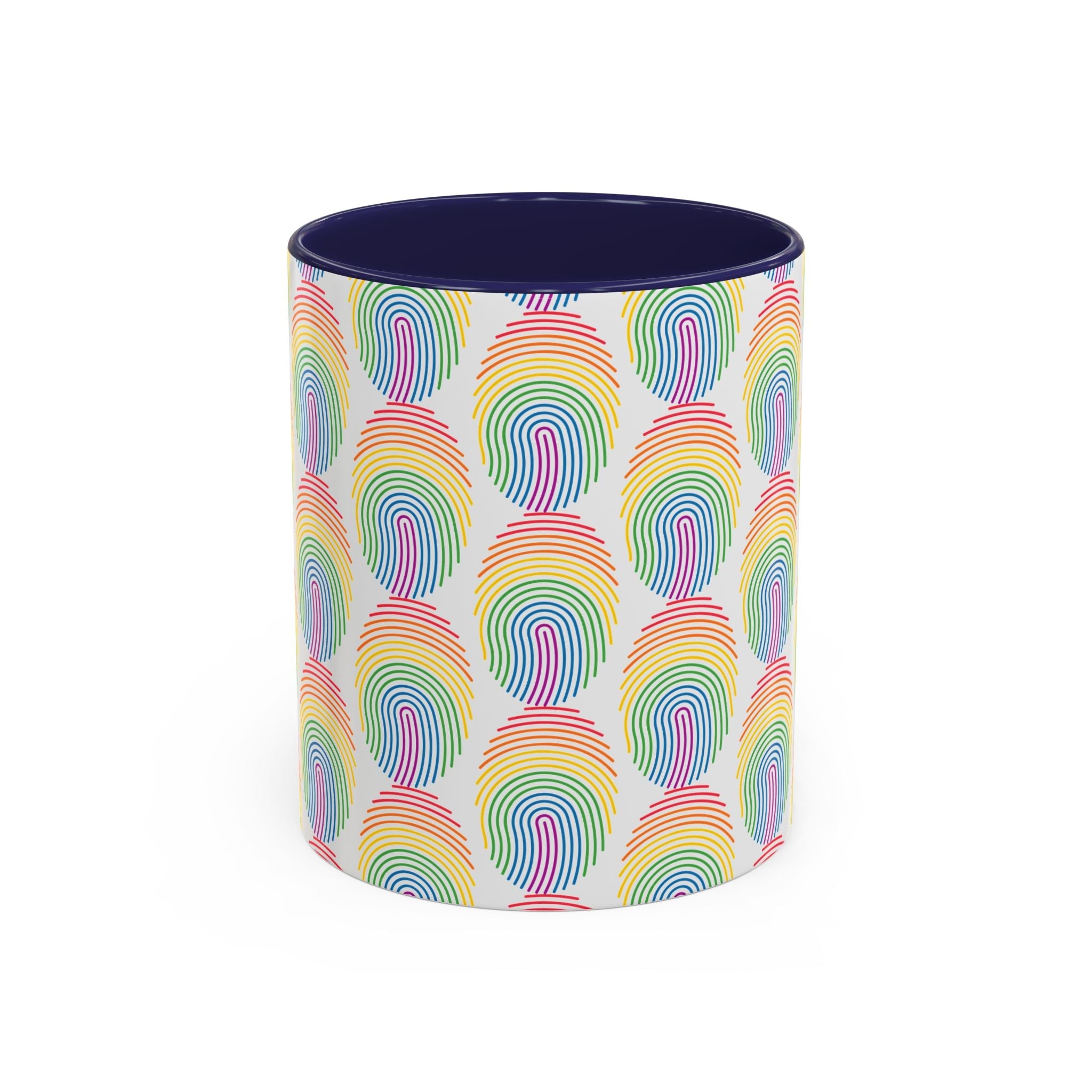 Bespattered Facade Rainbow Fingerprint Mug | Eight Colors | 11oz or 15oz