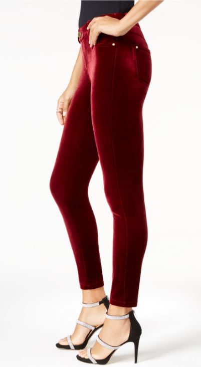 International Concepts Petite Velvet Skinny Pants