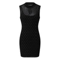 2020 New Sexy Black Bodycon Dress Two-Piece Set