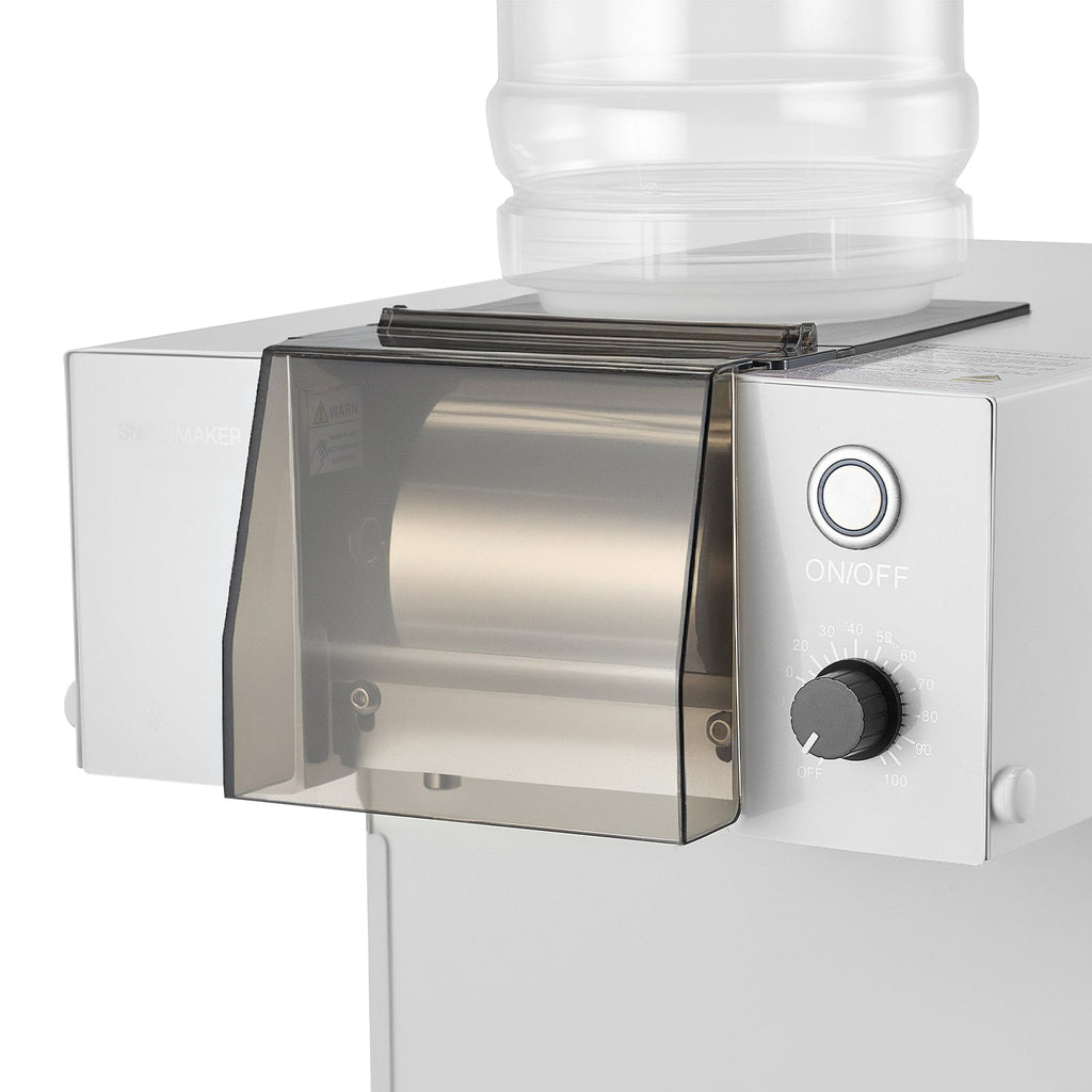 Snowflake Ice Machine, 132LBS/24H Snowflake Ice Maker, Ice-Shaver Machine with Stainless Steel Blade, Electric Snow Cone Maker with 0.48Gal Tank, 90S Fast Pre-Cooling, for Home & Small Gathering