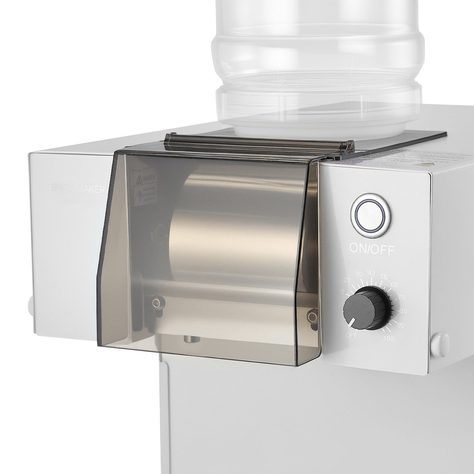 Snowflake Ice Machine, 132LBS/24H Snowflake Ice Maker, Ice-Shaver Machine with Stainless Steel Blade, Electric Snow Cone Maker with 0.48Gal Tank, 90S Fast Pre-Cooling, for Home & Small Gathering