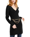 INC Womens Knit V-Neck Sweaterdress, Size XL