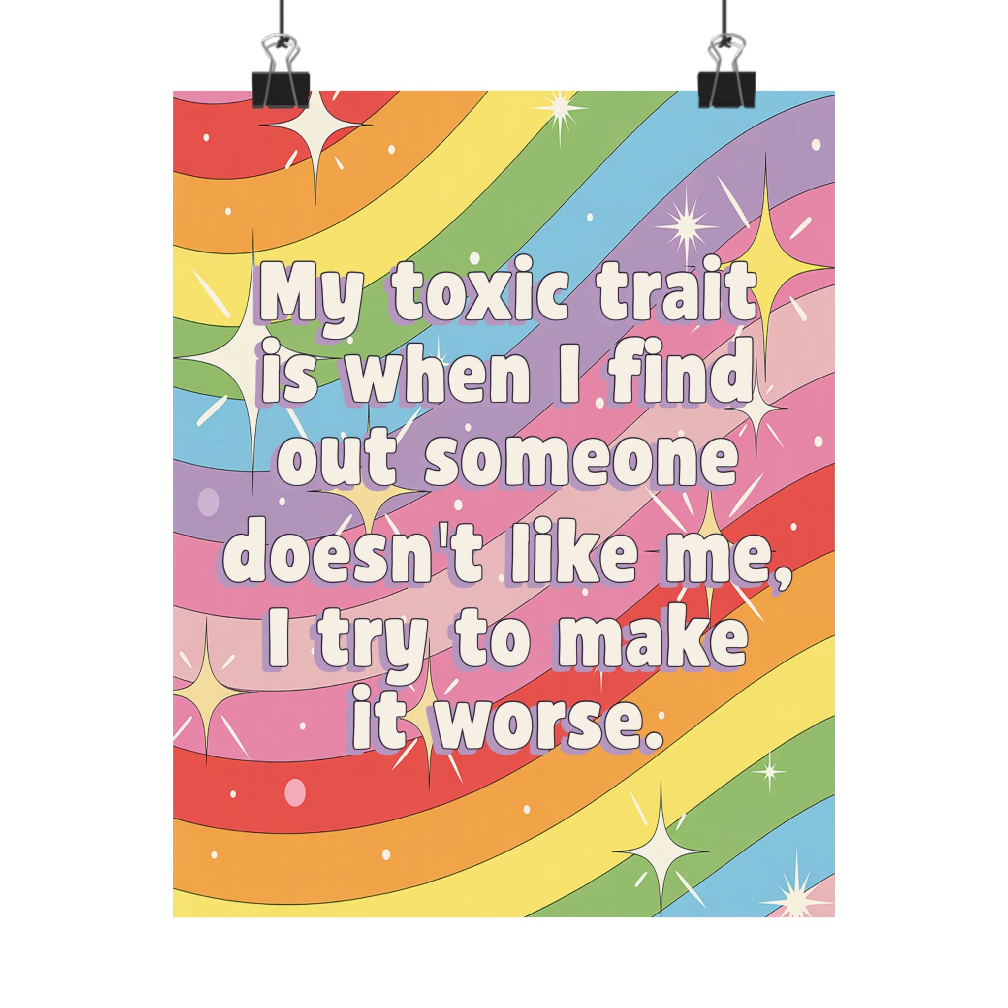 Bespattered Facade "Toxic Trait" Rainbow Giclée Archival Matte Paper Prints