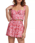 Charlie Holiday Madonna Underwire Crop Top, Size Large