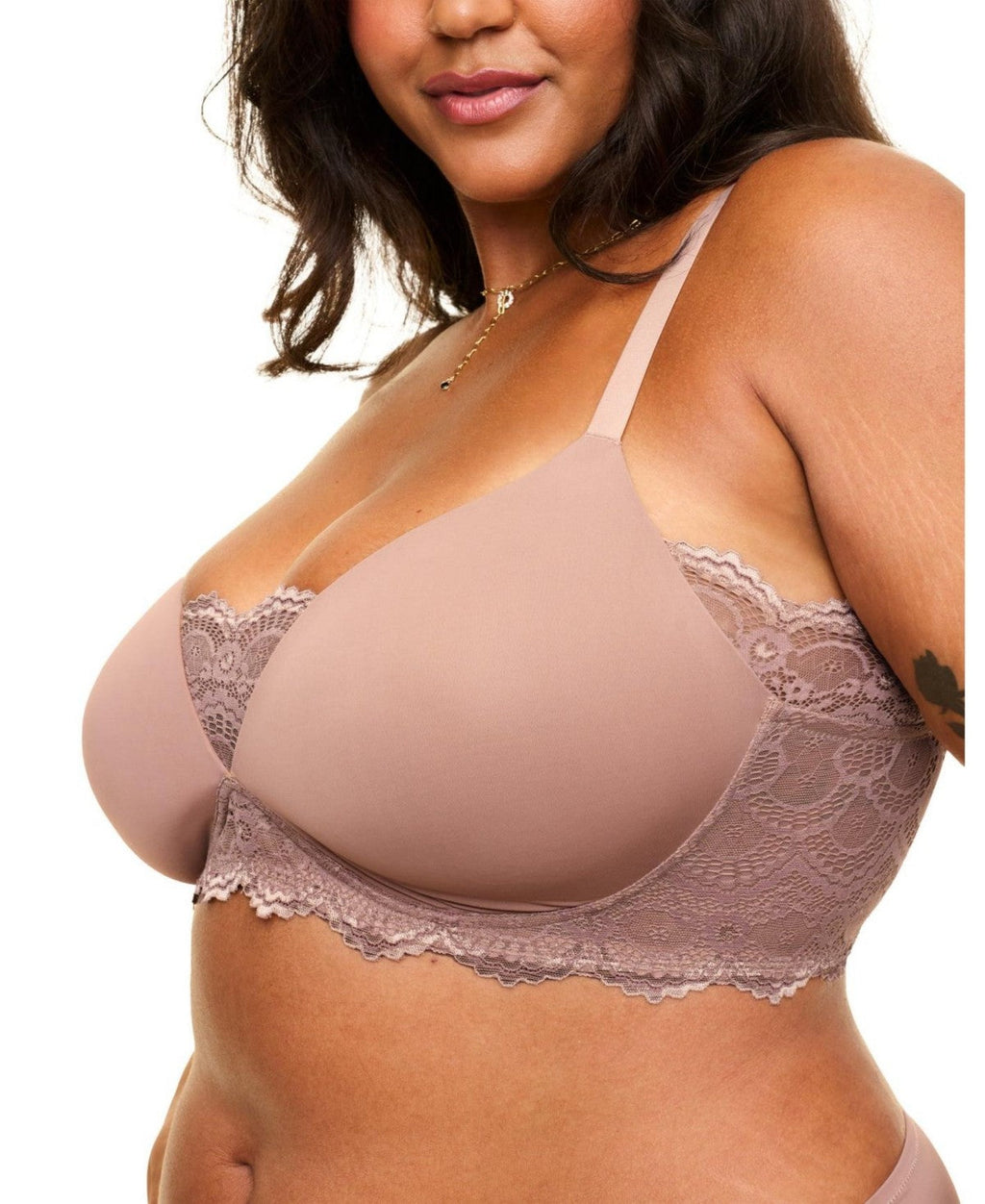 Adore Me Womens Jainey Contour Plunge Bra