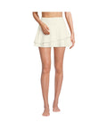Lands End Womens High Waisted Tulip Hem Swim Skort - Egret White, Large