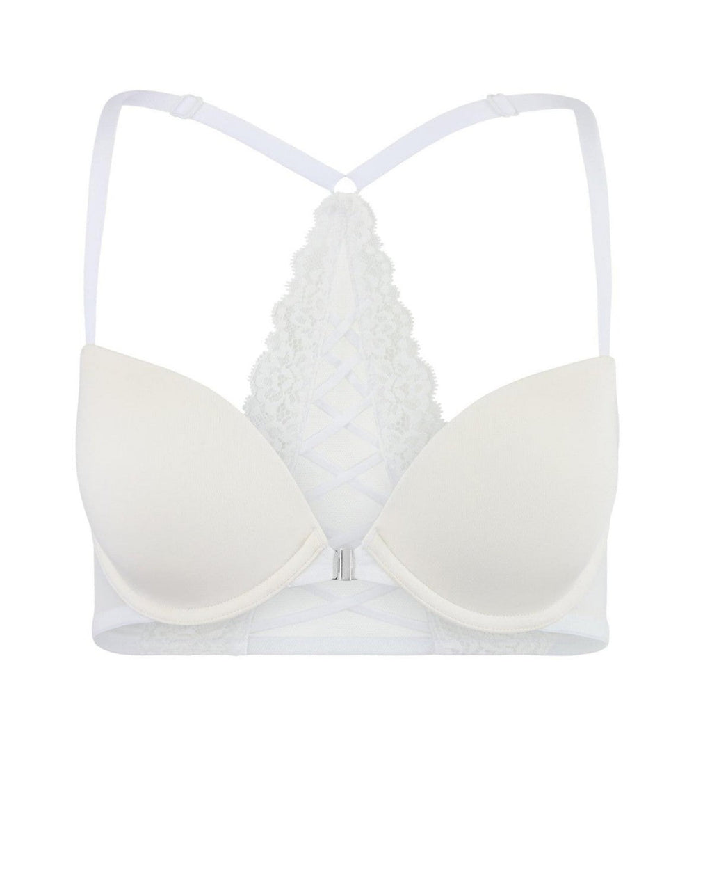Adore Me Womens Alara Contour Demi Bra - White, 38DD