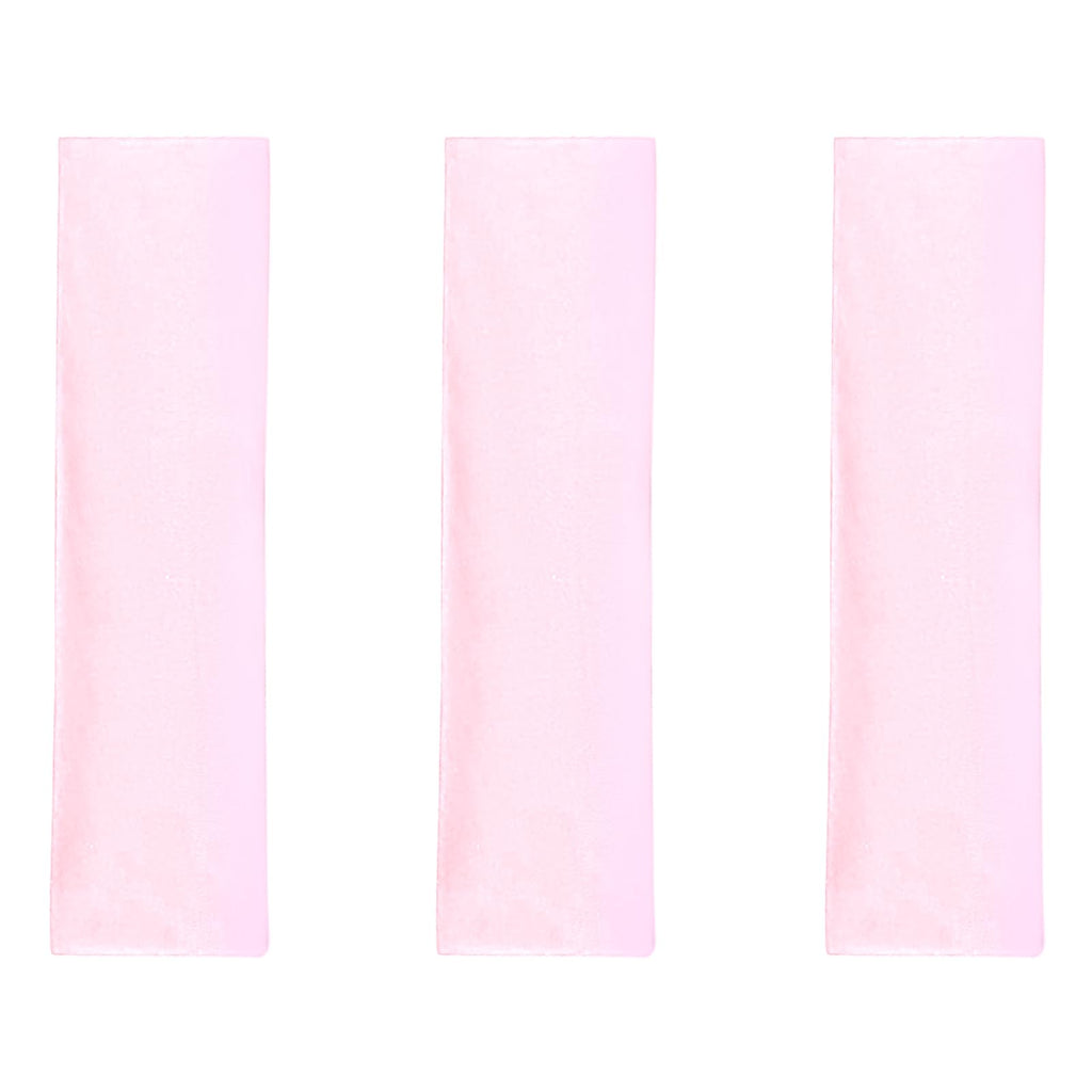 Buyongwant Headbands for Women Non Slip - 3PCS Stretchy Hair Bands Elastic Sweat Hairbands for Workout Yoga Running (Pink)