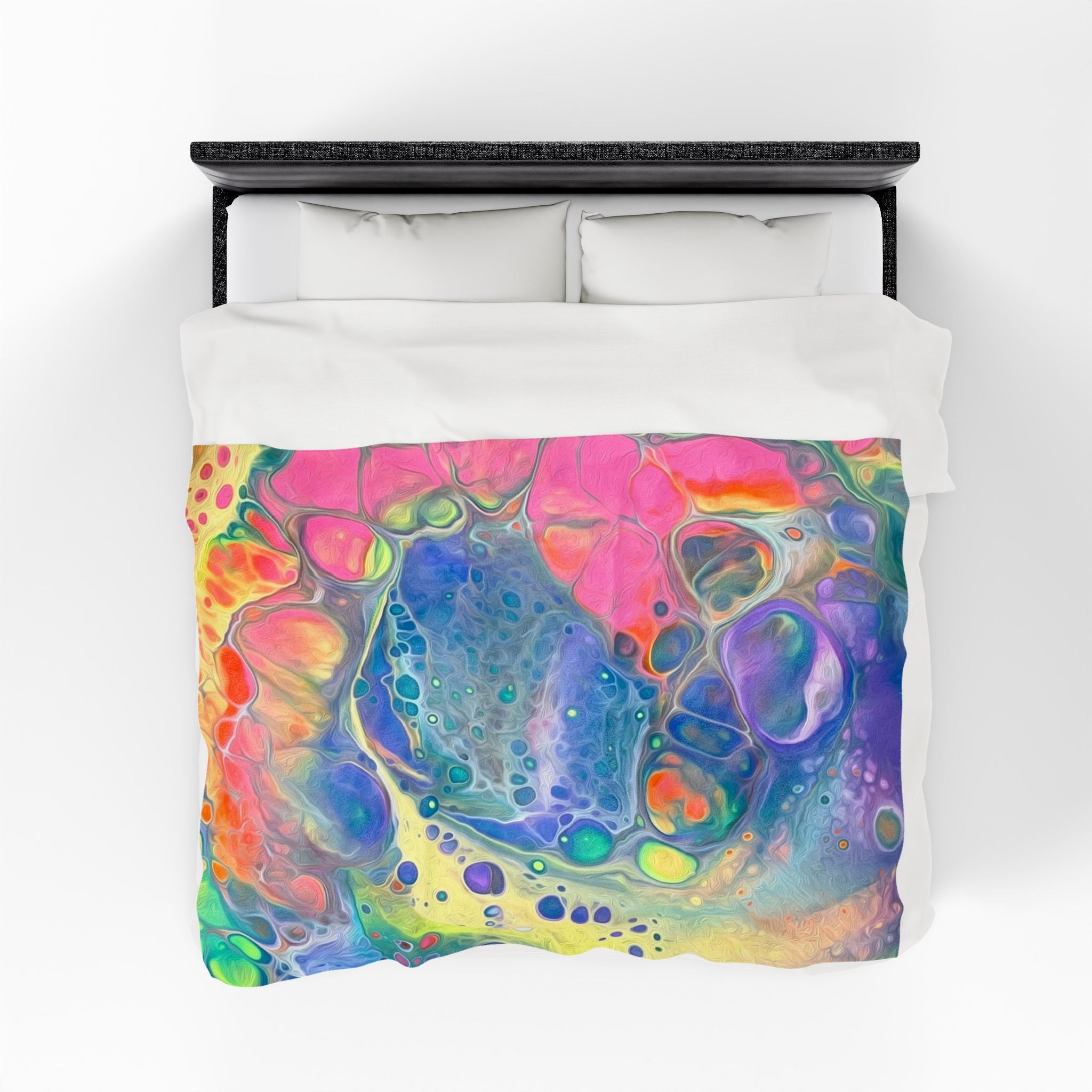 Bespattered Facade Unicorn Velveteen Plush Blanket | 3 Sizes