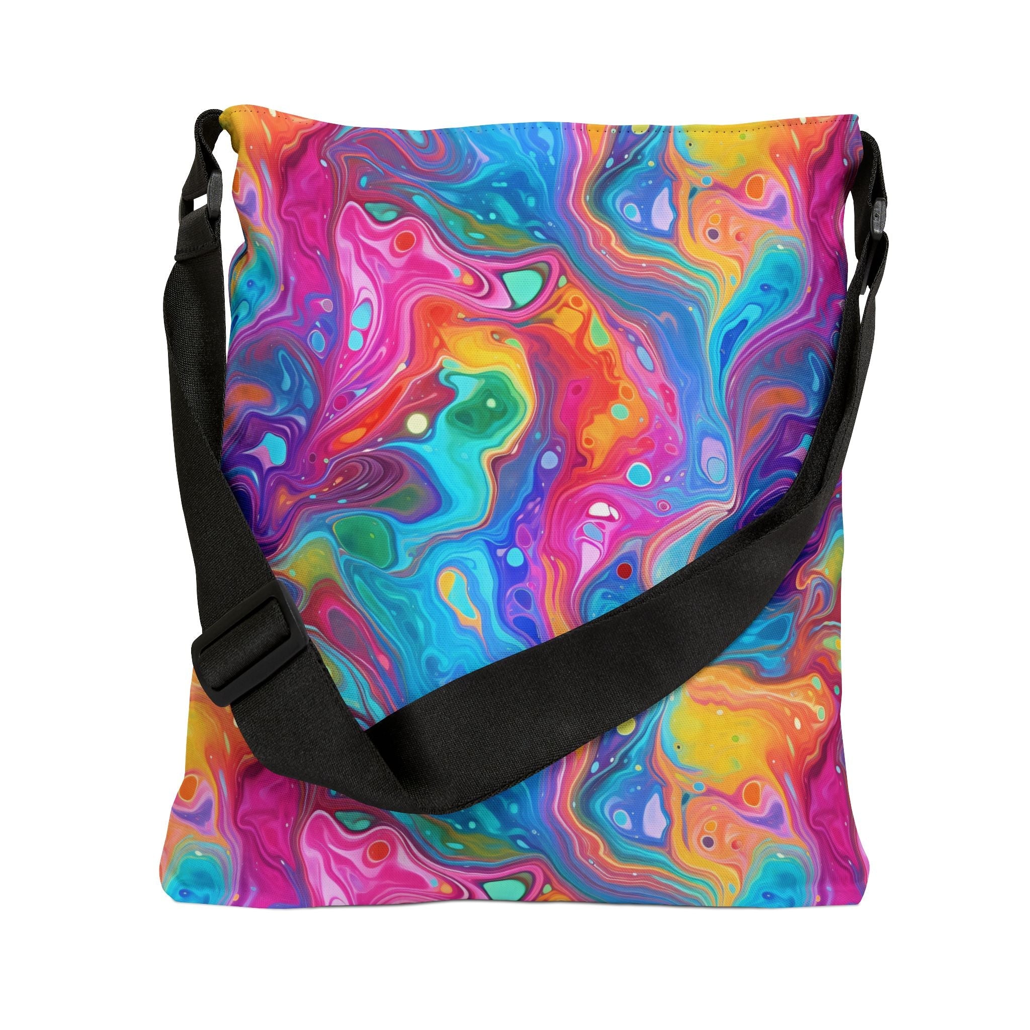Bespattered Facade Rainbow Flow Adjustable Tote Bag | 2 Sizes