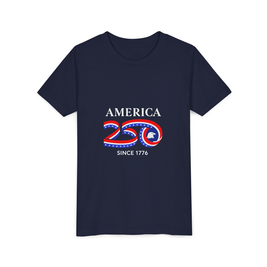 Youth Tee - "America 250 Since 1776" Patriotic 250th Anniversary Kids T-Shirt