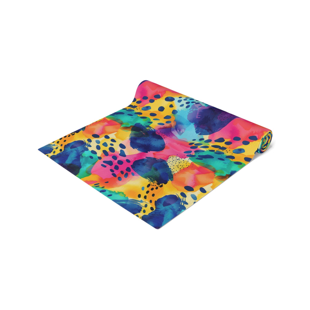 Bespattered Facade Colorful Abstract Table Runner (2 sizes)