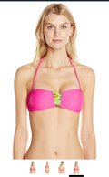 Hawaiian Tropic Women's UPF 50?? Bikini Top with Aztec Print,Large