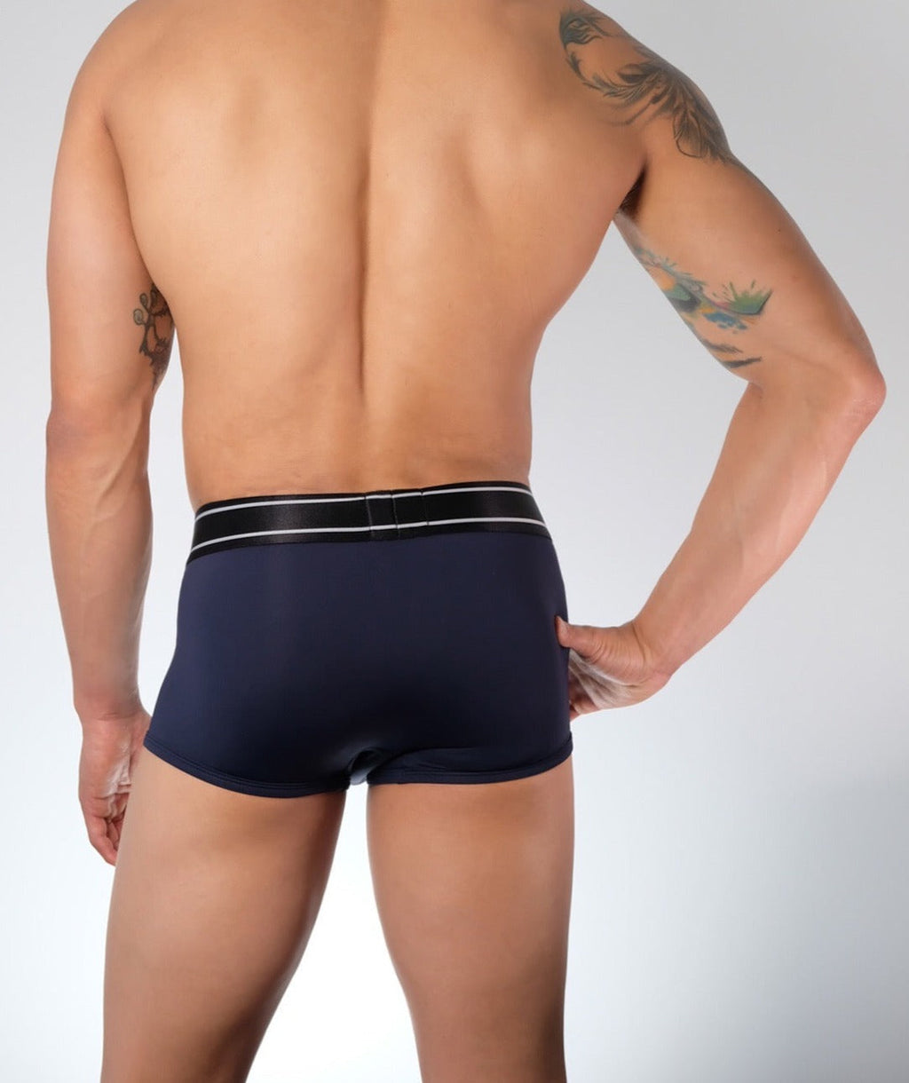 Low Rise Trunk - Navy/Grey