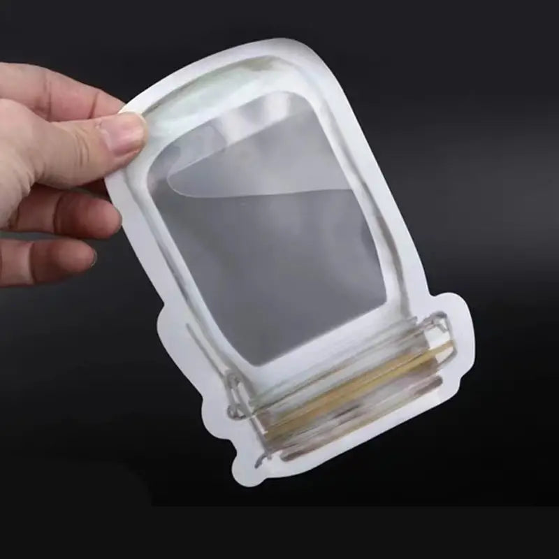 20pcs Mason Jar Ziplock Food Storage Bags for Snacks