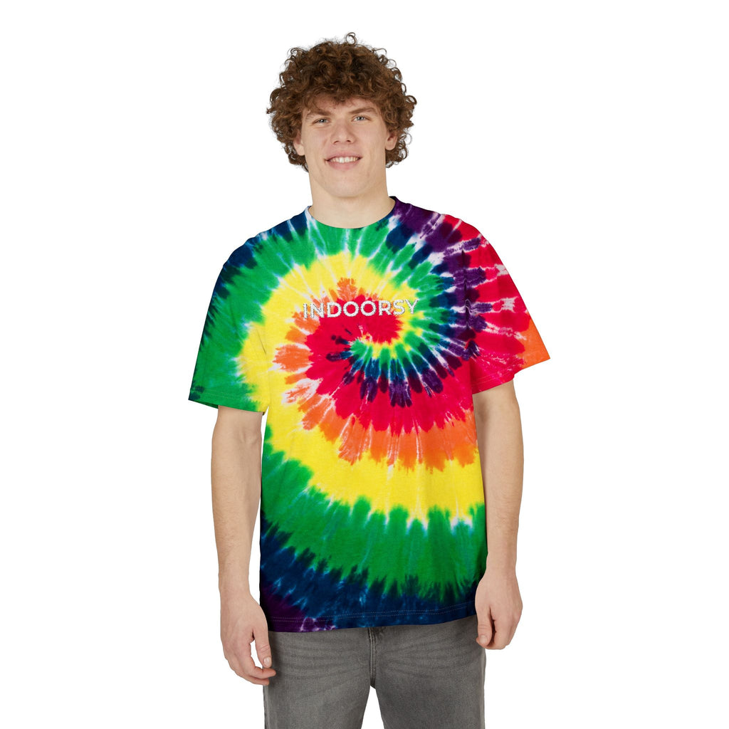CUSTOM Embroidered Rainbow Tie Dye T-Shirt | Unisex Adult Sizes S - 2X | Two Shirt Colors