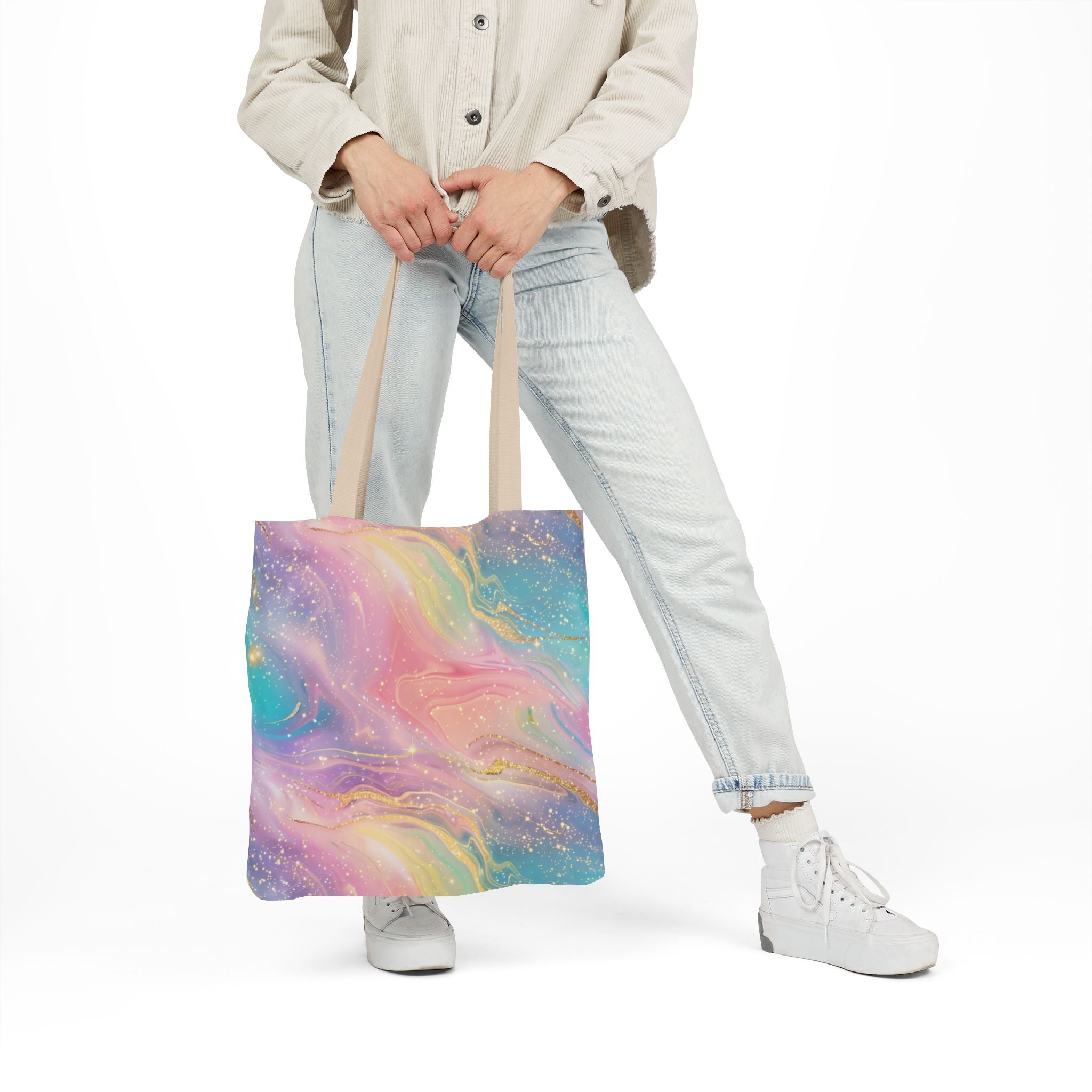Bespattered Facade Pastel Dreams Canvas Tote Bag | 3 Sizes and 5 Strap Colors