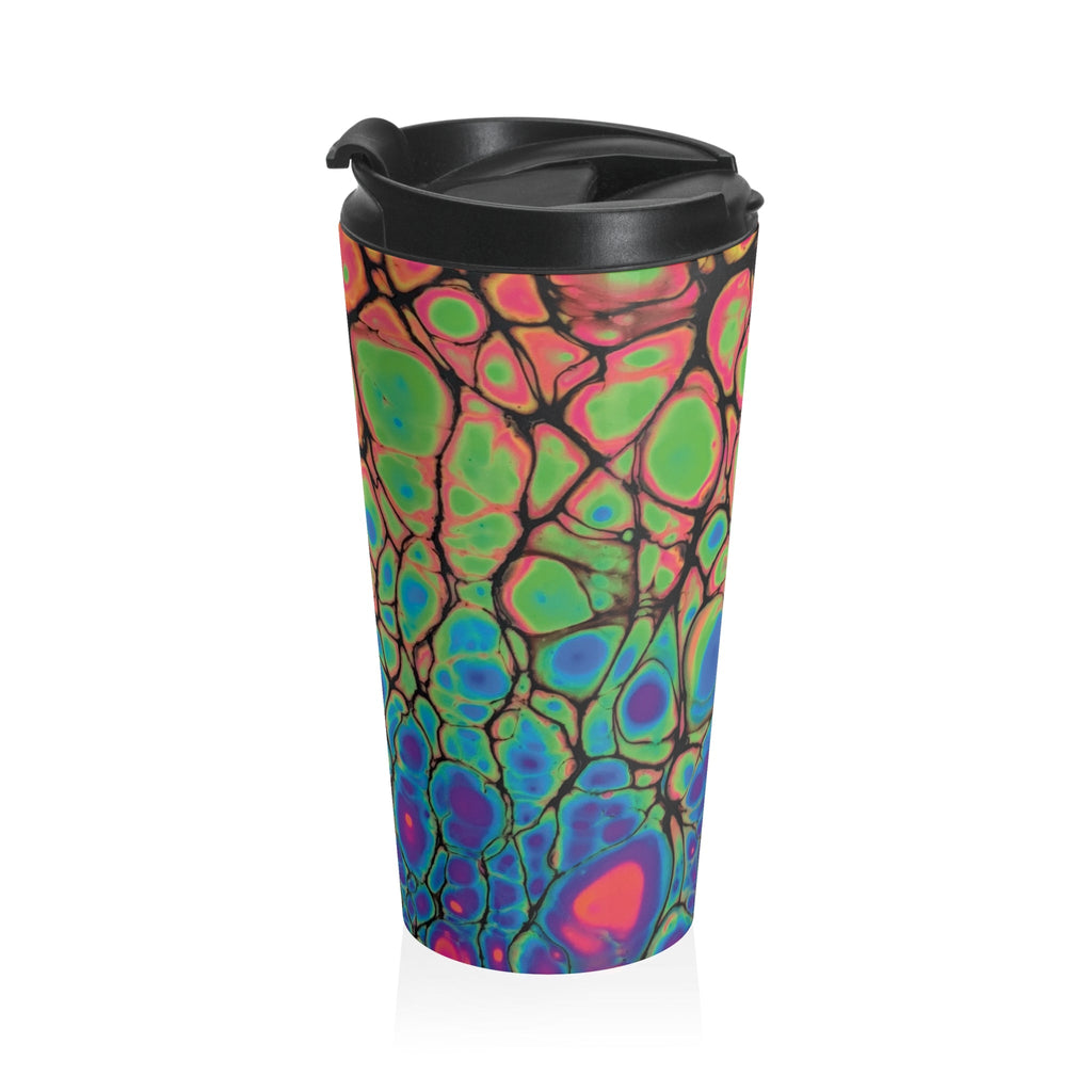 Bespattered Facade Neon Goodness Stainless Steel Travel Mug