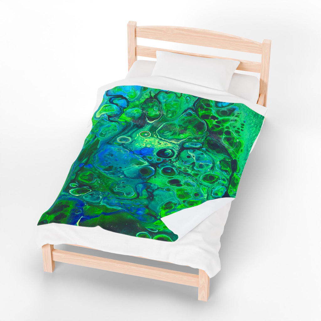 Bespattered Facade Radioactive Velveteen Plush Blanket | 3 Sizes