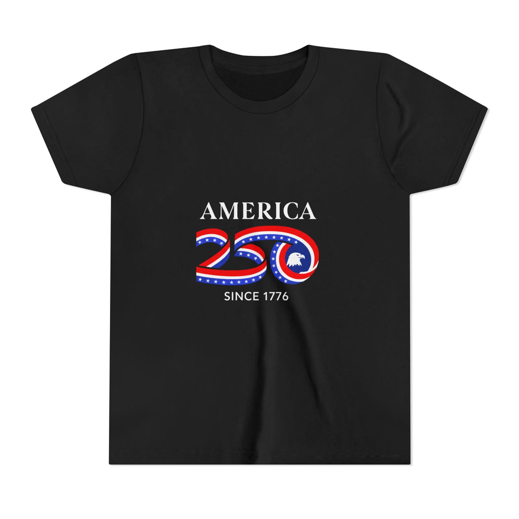 Youth Tee - "America 250 Since 1776" Patriotic 250th Anniversary Kids T-Shirt