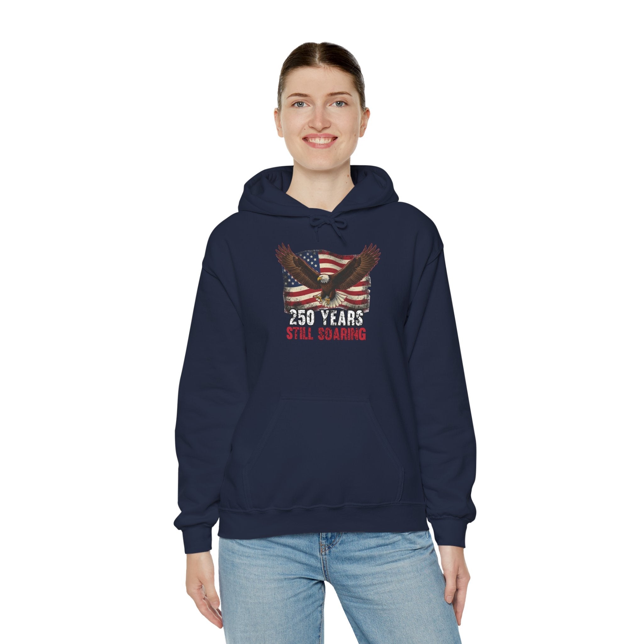 America 250 – Still Soaring Patriotic Eagle Hoodie