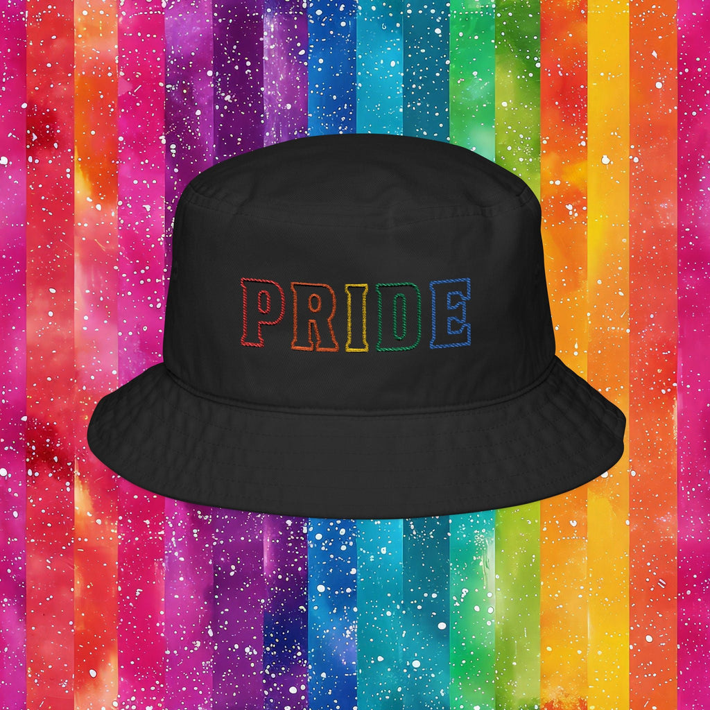 Bespattered Facade Rainbow LGBTQ+ Pride Embroidered Bucket Hat