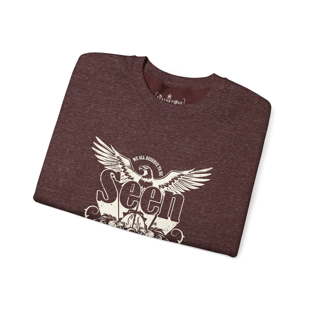 We All Deserve to be Seen & Heard - Adult Unisex Heavy Blend™ Crewneck Sweatshirt