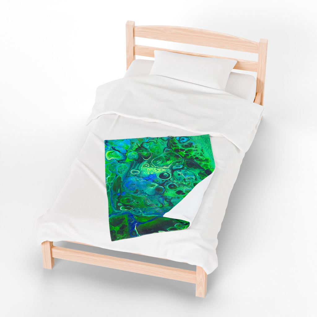 Bespattered Facade Radioactive Velveteen Plush Blanket | 3 Sizes