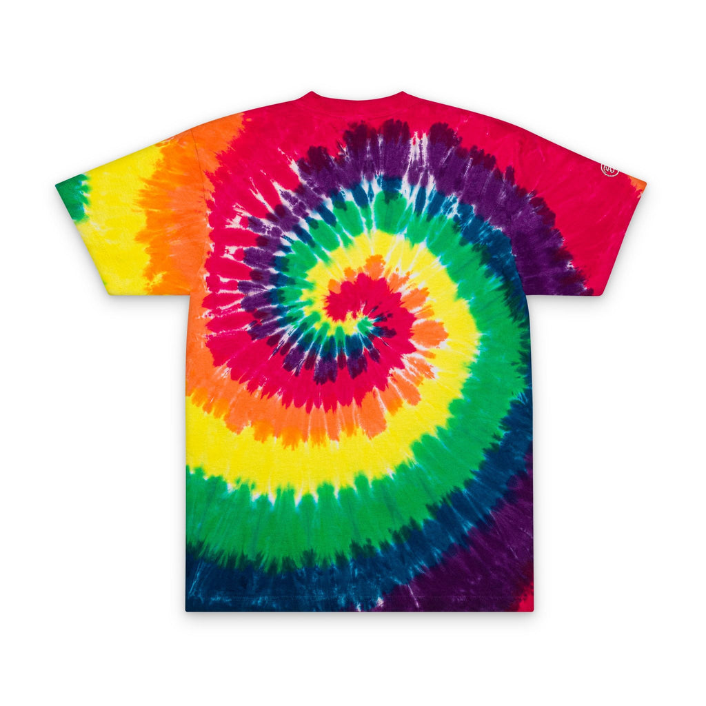 Bespattered Facade "Rainbow Is the New Black" Embroidered 100% Cotton Tie Dye T-Shirts