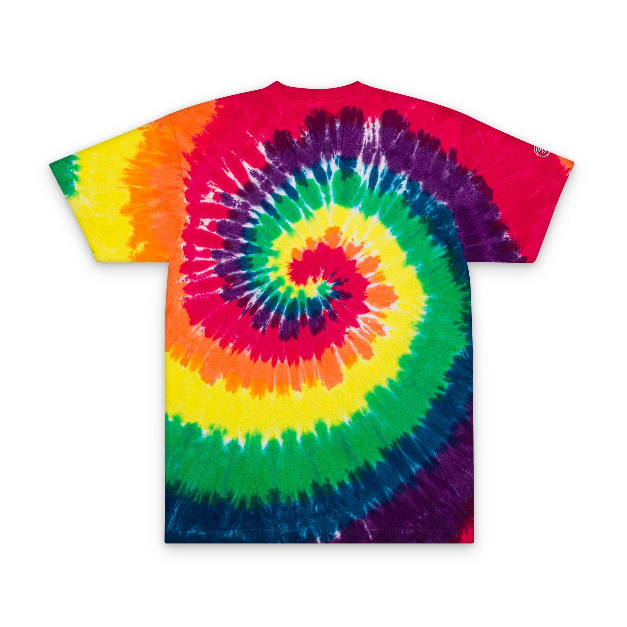 Bespattered Facade "Rainbow Is the New Black" Embroidered 100% Cotton Tie Dye T-Shirts