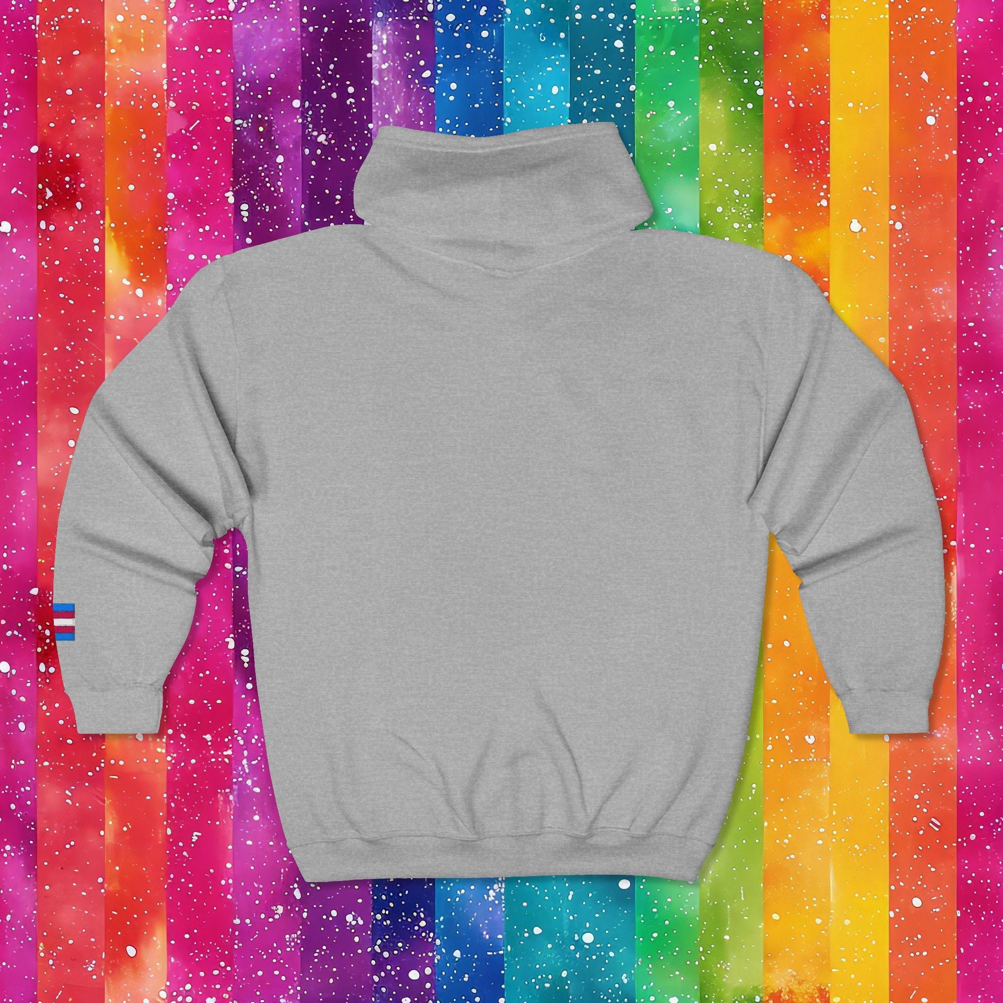Bespattered Facade Protect the Dolls LGBTQ+ Pride Trans Support Embroidered Full-Zip Hoodie