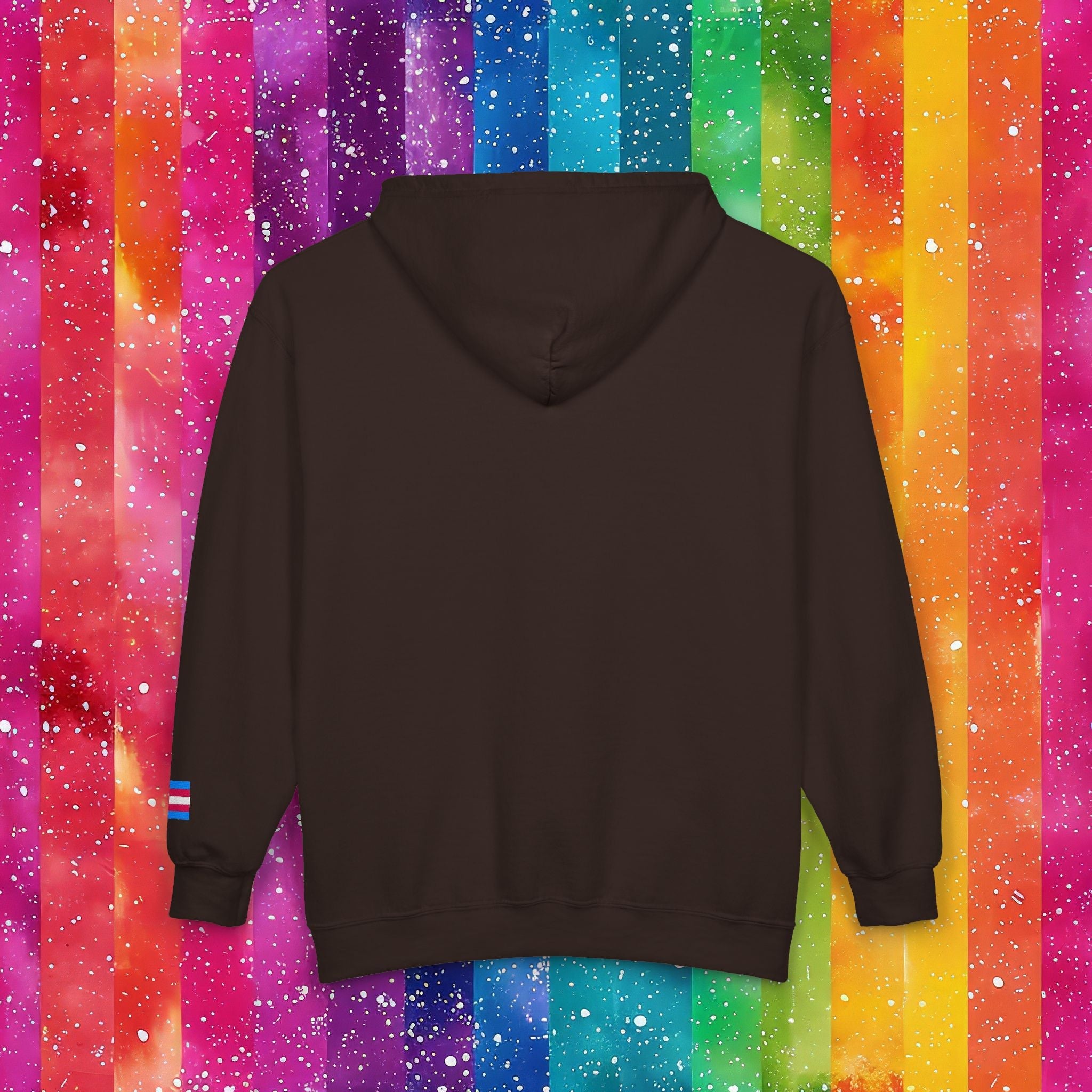Bespattered Facade Protect the Dolls LGBTQ+ Pride Trans Support Embroidered Full-Zip Hoodie