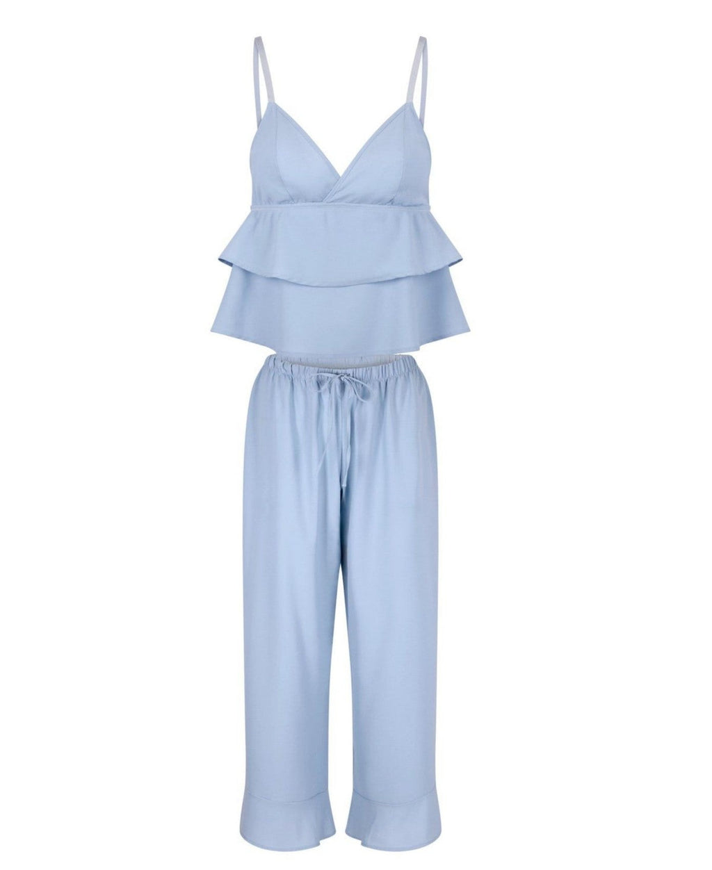 Adore Me Plus Size Brigita Pajama Cami and Pants Set - 3X Blue