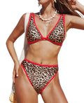 Cupshe Womens Wild and Daring Animal Print Bikini Set , Large