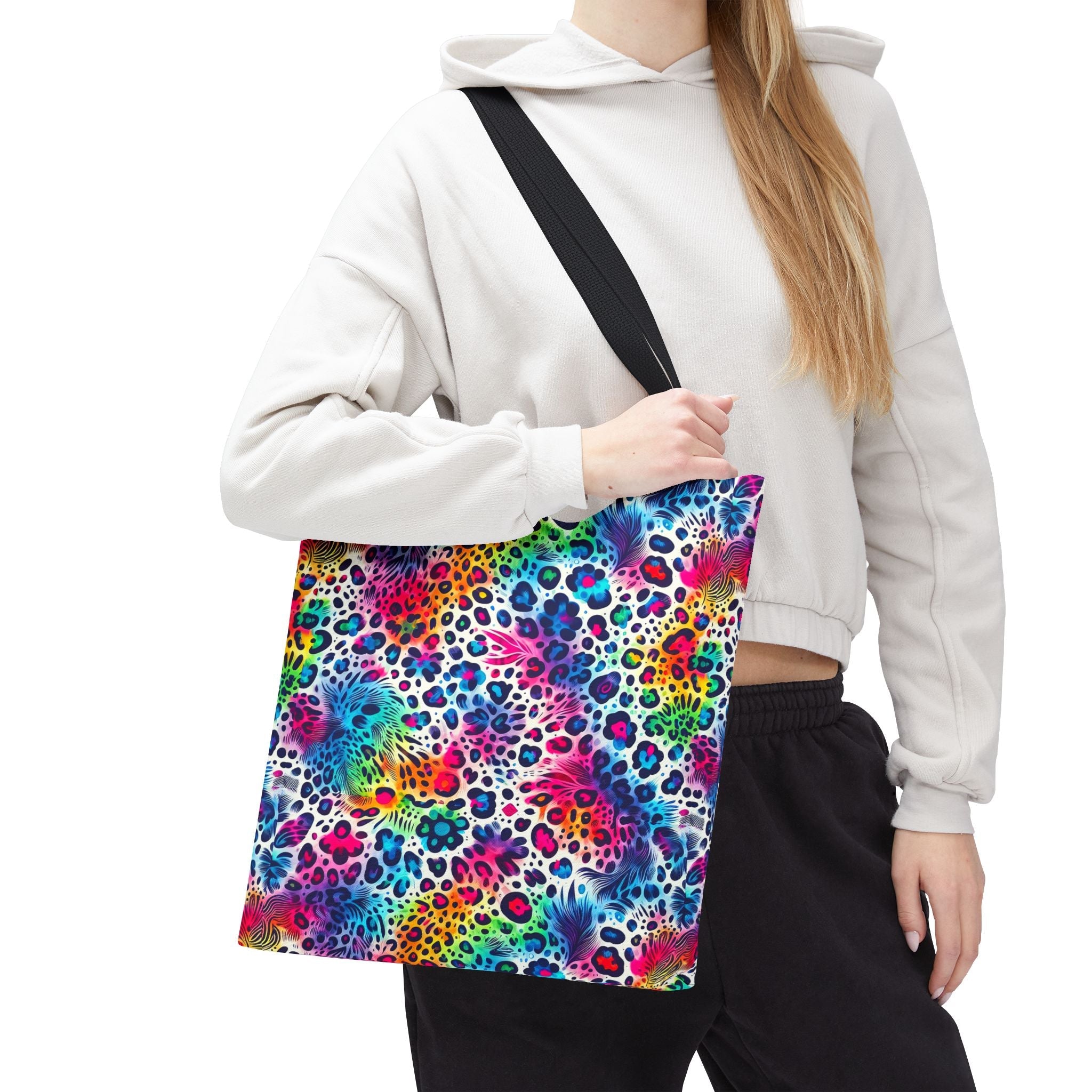 Bespattered Facade Neon Animal Print Eco-Friendly Carryall Tote Bag