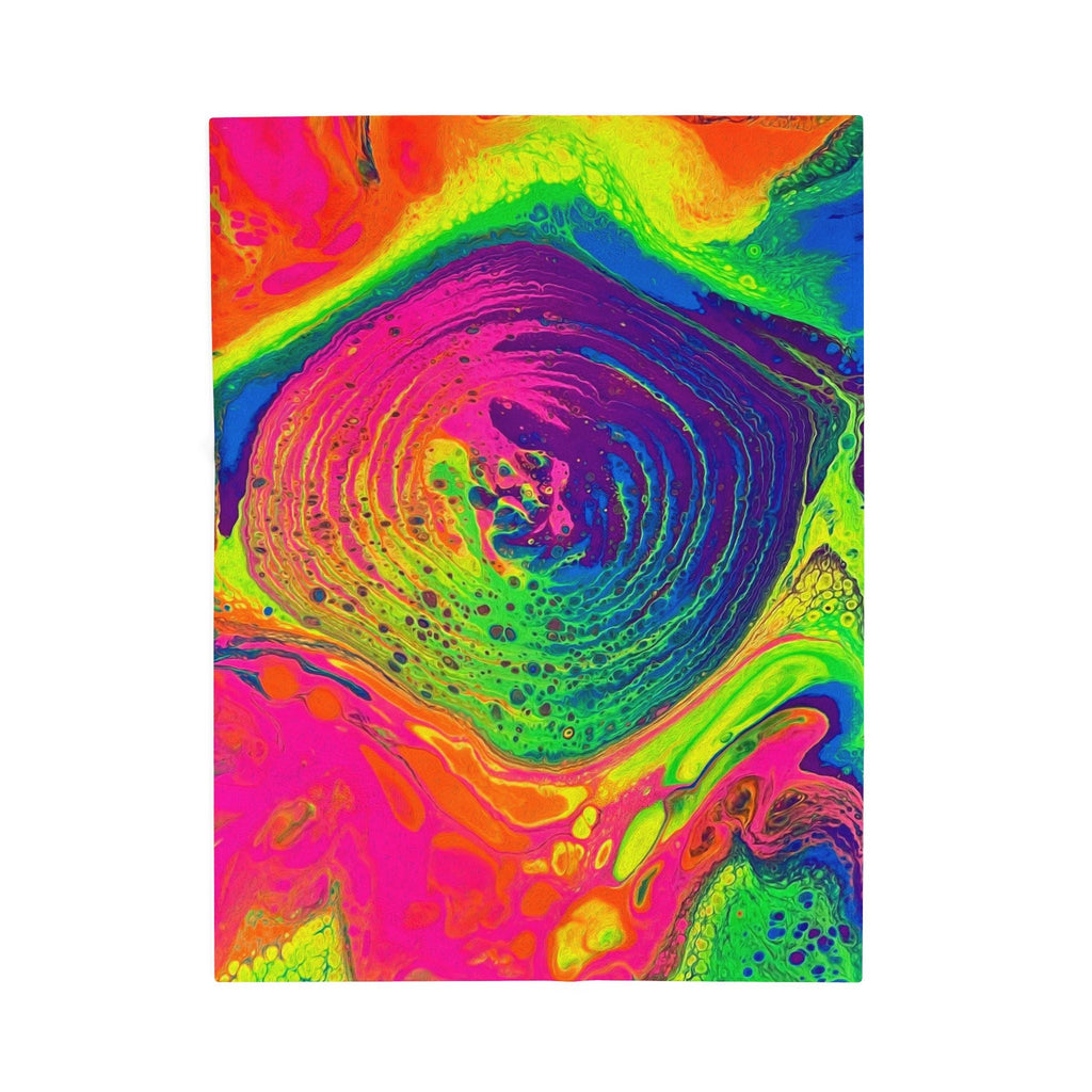 Bespattered Facade Tasty Neons Velveteen Plush Blanket | 3 Sizes
