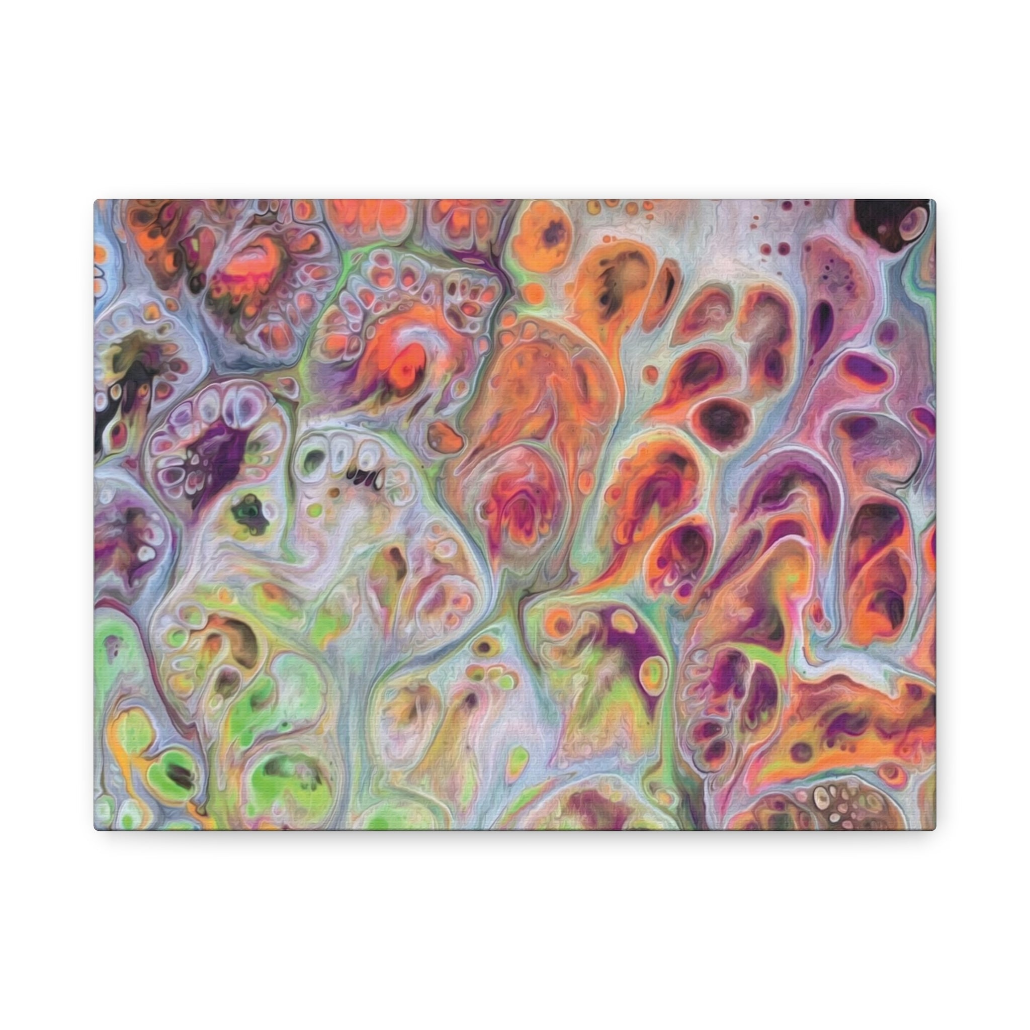 Bespattered Facade Dragon Scales Stretched Matte Canvas Art Prints | Multiple Sizes