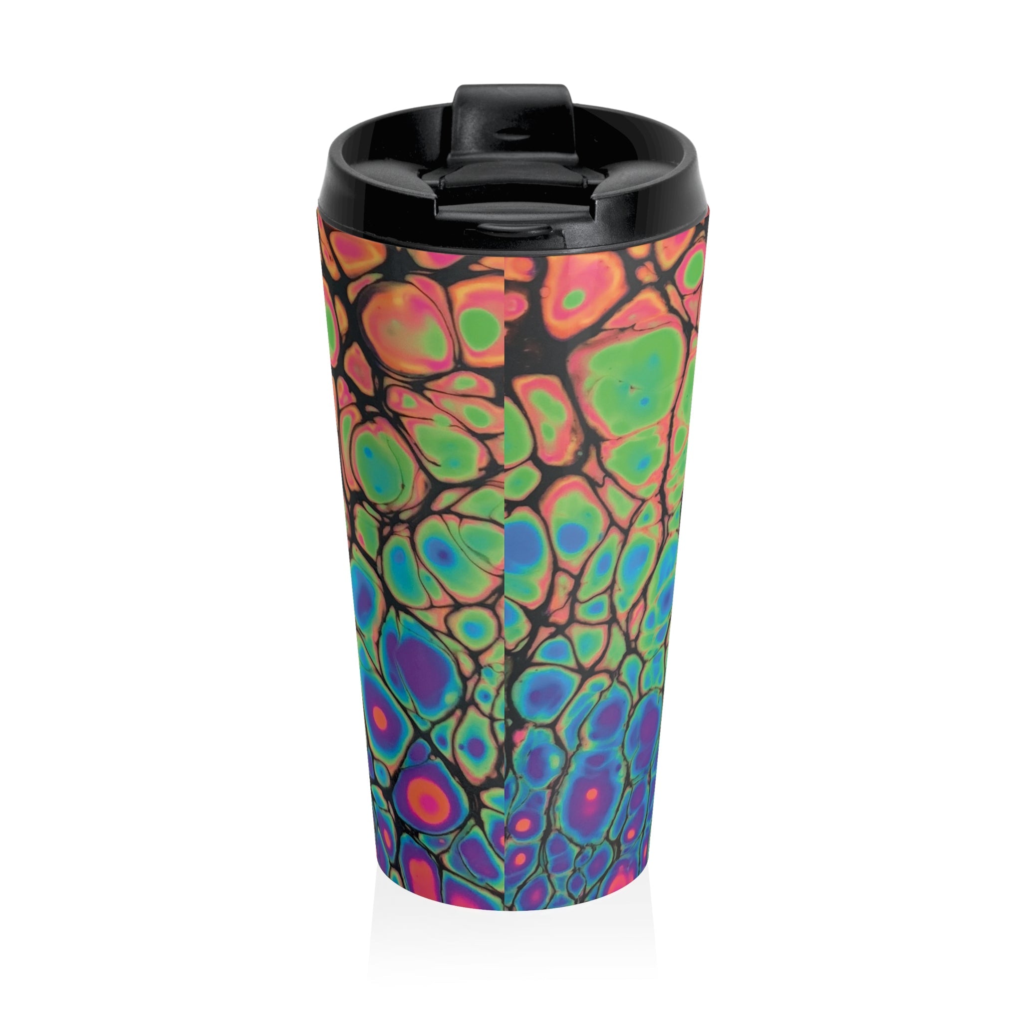 Bespattered Facade Neon Goodness Stainless Steel Travel Mug
