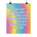 Bespattered Facade "Never Deal with BS Again" Giclée Archival Matte Paper Prints