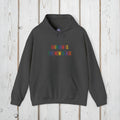 Bespattered Facade "Rainbow Is the New Black" Colorful Embroidered Unisex Heavy Blend™ Hooded Sweatshirt