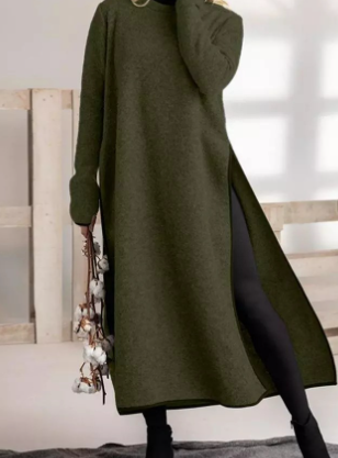 Oversized Knit Lace Casual Hoody Dress