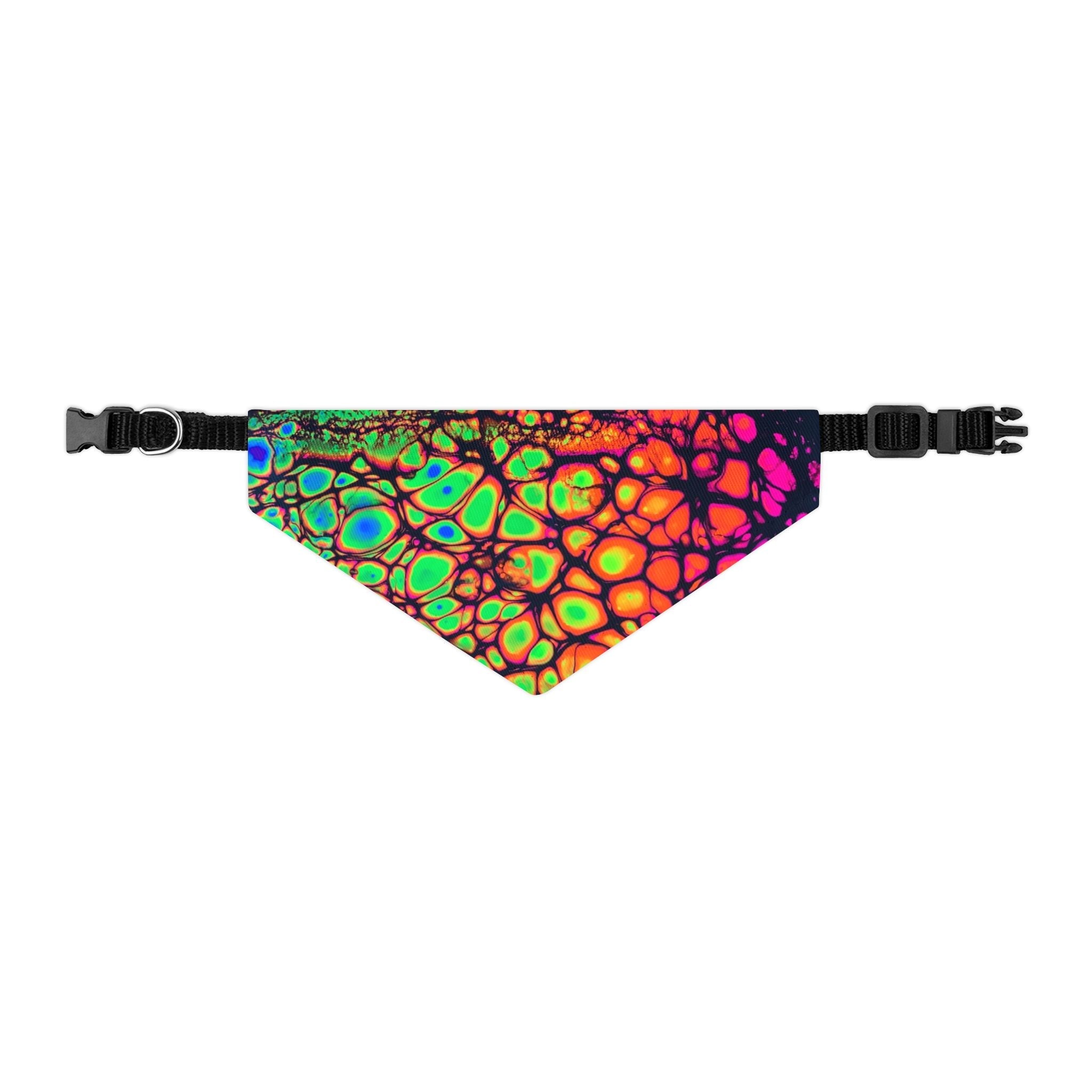 Bespattered Facade Tasty Neons Pet Bandana Collar